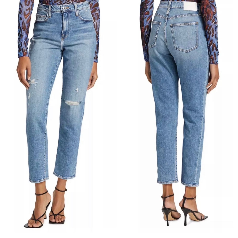 Jonathan Simkhai Standard Trevor High-Rise Vintage Tapered Jeans Size 26